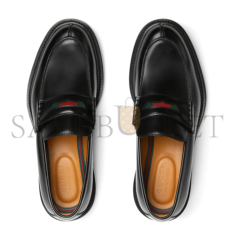 GUCCI MEN'S LOAFER WITH WEB 838136 GUCCI MEN'S LOAFER WITH WEB 838136